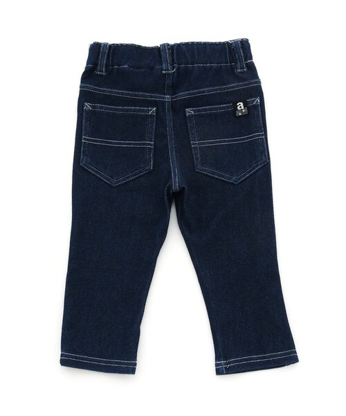 Ampersand（アンパサンド）の「ニットレギンス 7分丈（デニムパンツ・キッズ・ベージュ/ネイビー/チャコール/ブルー/グリーン/ピンク・140/110/90/130/95/80/100/120）」の9枚目の写真