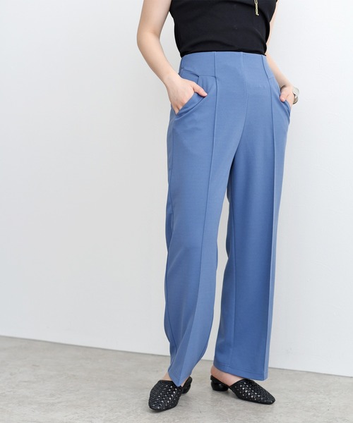 palm RICHE(ポームリシュ)の「カットジョーゼットパンツ(その他パンツ・レディース・ブラック/ピンク/ブルー/グリーン/テラコッタ/コバルトブルー/レッド/ダークグリーン・M)」の6枚目の写真