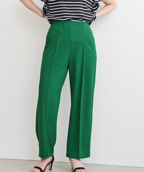 palm RICHE(ポームリシュ)の「カットジョーゼットパンツ(その他パンツ・レディース・ブラック/ピンク/ブルー/グリーン/テラコッタ/コバルトブルー/レッド/ダークグリーン・M)」の4枚目の写真