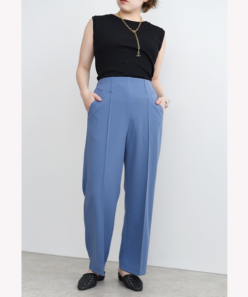 palm RICHE(ポームリシュ)の「カットジョーゼットパンツ(その他パンツ・レディース・ブラック/ピンク/ブルー/グリーン/テラコッタ/コバルトブルー/レッド/ダークグリーン・M)」の11枚目の写真