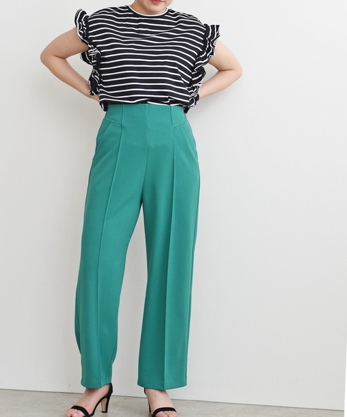 palm RICHE(ポームリシュ)の「カットジョーゼットパンツ(その他パンツ・レディース・ブラック/ピンク/ブルー/グリーン/テラコッタ/コバルトブルー/レッド/ダークグリーン・M)」の17枚目の写真
