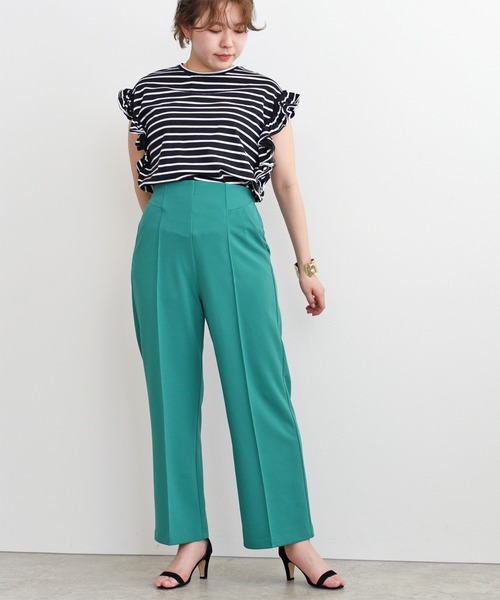 palm RICHE(ポームリシュ)の「カットジョーゼットパンツ(その他パンツ・レディース・ブラック/ピンク/ブルー/グリーン/テラコッタ/コバルトブルー/レッド/ダークグリーン・M)」の19枚目の写真