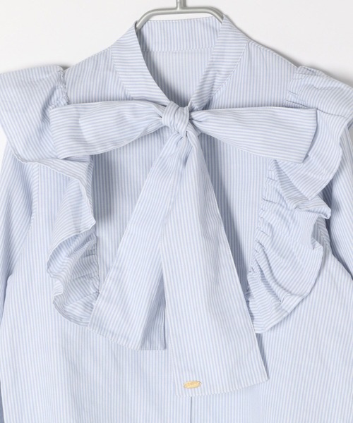 Heather(ヘザー)の「あいねねストライプフリルブラウス 276163(シャツ/ブラウス・レディース・ベージュ系その他/ブルー系その他・FREE)」の19枚目の写真