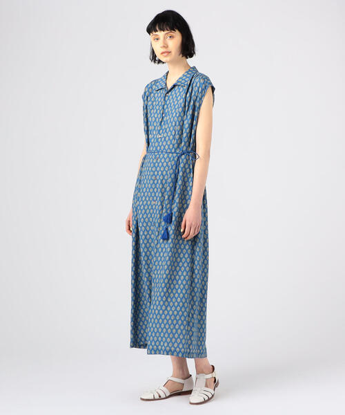 SOULEIADO（ソレイアード）の「レーヨンエテプリント ミモレワンピース