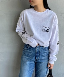 [RVCA/ルーカ] BRANDED SLUB ST ロングスリーブプリントTシャツ
