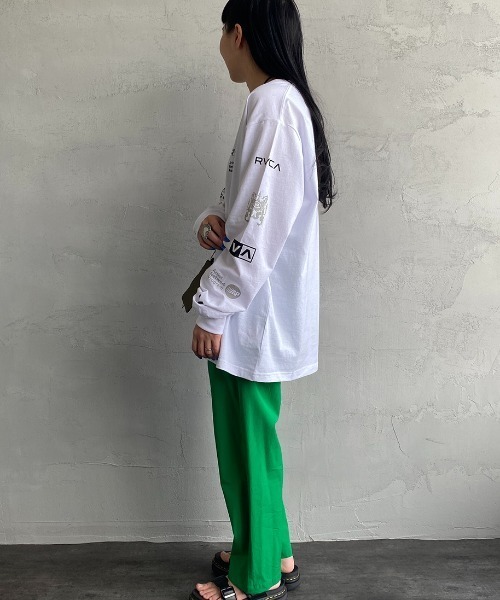 RVCA（ルーカ）の「[RVCA/ルーカ] BRANDED SLUB ST ロングスリーブプリントTシャツ（Tシャツ/カットソー・レディース・ホワイト/ブラック・S/M/L/XL）」の16枚目の写真