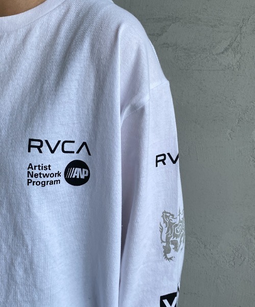 RVCA（ルーカ）の「[RVCA/ルーカ] BRANDED SLUB ST ロングスリーブプリントTシャツ（Tシャツ/カットソー・レディース・ホワイト/ブラック・S/M/L/XL）」の19枚目の写真