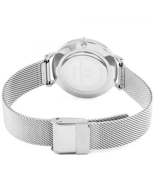 Daniel Wellington(ダニエルウェリントン)の「Daniel Wellington ダニエル・ウェリントン CLASSIC PETITE 32mm クオーツ腕時計 シルバー(アナログ腕時計・レディース・シルバー/シルバー×ブラック・ONE SIZE)」の6枚目の写真
