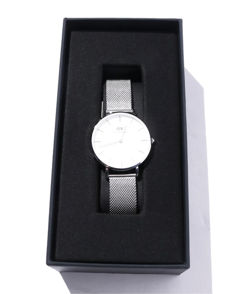 Daniel Wellington(ダニエルウェリントン)の「Daniel Wellington ダニエル・ウェリントン CLASSIC PETITE 32mm クオーツ腕時計 シルバー(アナログ腕時計・レディース・シルバー/シルバー×ブラック・ONE SIZE)」の14枚目の写真