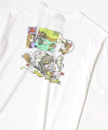Tom&Jerry/トム&ジェリー フロント刺繍 バックプリント ビッグシルエット 半袖Tシャツ