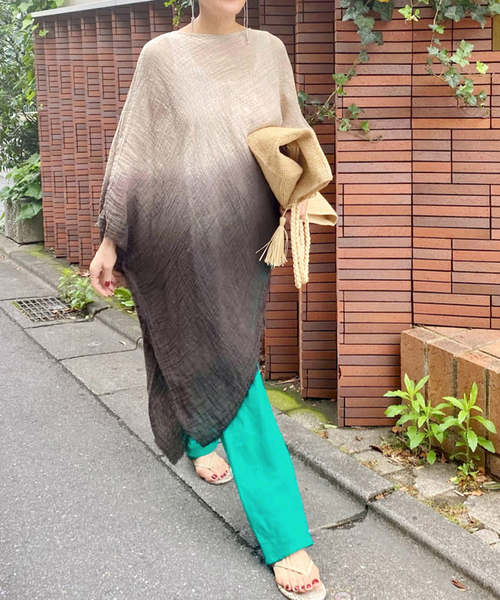 PROTAGONISTA】アシンメトリーポンチョプルオーバー PROTAGONISTA