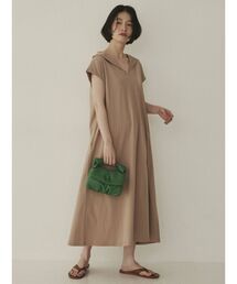 COTORICA | 袖タックセーラーカラーマキシワンピース(ワンピース)