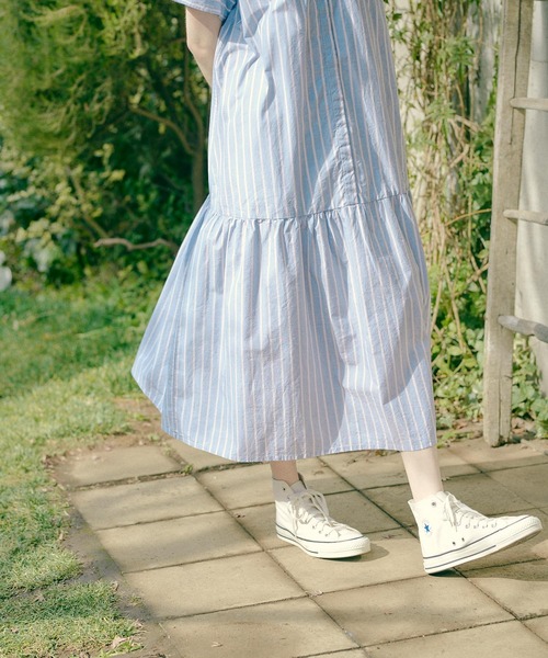 PUAL CE CIN（ピュアルセシン）の「タイプライター先染めストライプワンピース（ワンピース・レディース・その他1/その他2・FREE）」の10枚目の写真