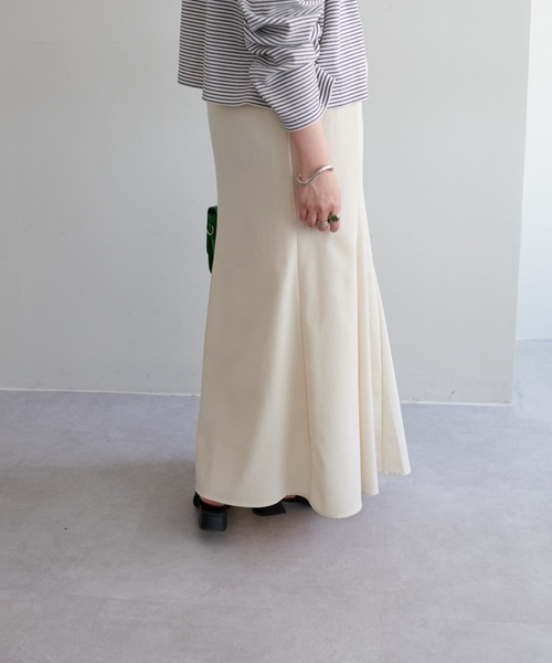 DISCOAT(ディスコート)の「【WEB限定】リネンライクマーメードスカート(スカート・レディース・アイボリー/グリーン/ブラウン/ベージュ/ブラック・FREE)」の18枚目の写真