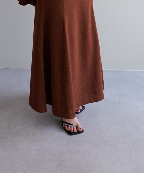 DISCOAT(ディスコート)の「【WEB限定】リネンライクマーメードスカート(スカート・レディース・アイボリー/グリーン/ブラウン/ベージュ/ブラック・FREE)」の16枚目の写真