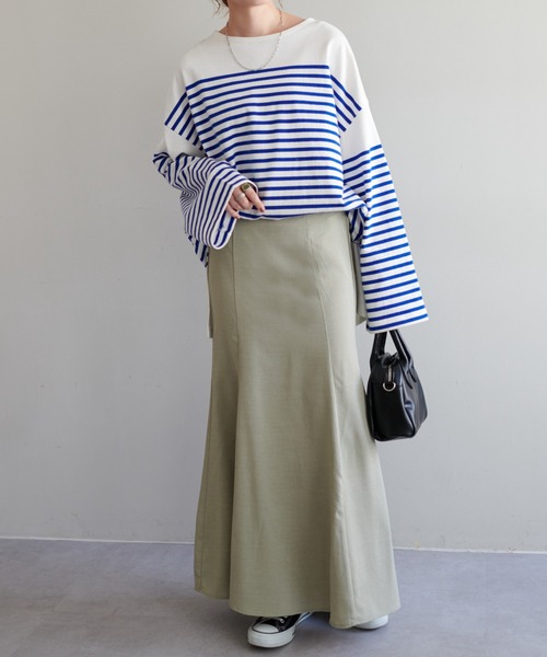 DISCOAT(ディスコート)の「【WEB限定】リネンライクマーメードスカート(スカート・レディース・アイボリー/グリーン/ブラウン/ベージュ/ブラック・FREE)」の19枚目の写真