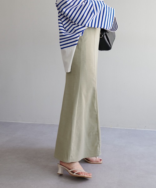 DISCOAT(ディスコート)の「【WEB限定】リネンライクマーメードスカート(スカート・レディース・アイボリー/グリーン/ブラウン/ベージュ/ブラック・FREE)」の20枚目の写真