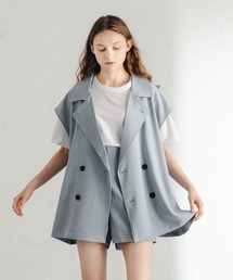 fupel | ダブルテーラードジレベスト(SET UP／UNISEX)(ベスト)