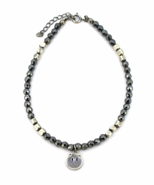 LION HEART（ライオンハート）の「【LION HEART】LH T.H.R LEO ビーズアンクレット/真鍮&カラーストーン 1AN039　メンズギフト/誕生日/クリスマス/プレゼント/ペアアクセ（アンクレット・メンズ・グリーン/マルチ/ブラック/ブルー・FREE）」の7枚目の写真