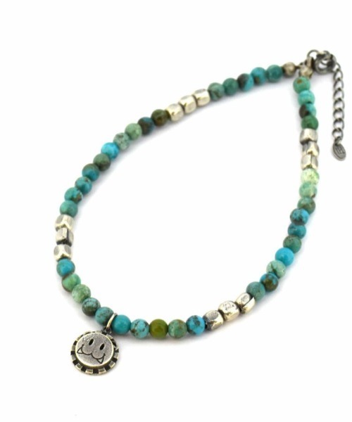 LION HEART（ライオンハート）の「【LION HEART】LH T.H.R LEO ビーズアンクレット/真鍮&カラーストーン 1AN039　メンズギフト/誕生日/クリスマス/プレゼント/ペアアクセ（アンクレット・メンズ・グリーン/マルチ/ブラック/ブルー・FREE）」の12枚目の写真