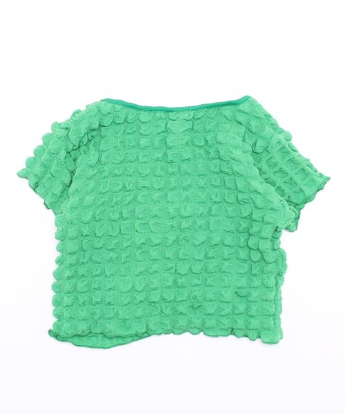 SPIRALGIRL（スパイラルガール）の「ポコポコワッフルカーディガン（カーディガン/ボレロ・レディース・グリーン/オフホワイト・FREE）」の8枚目の写真