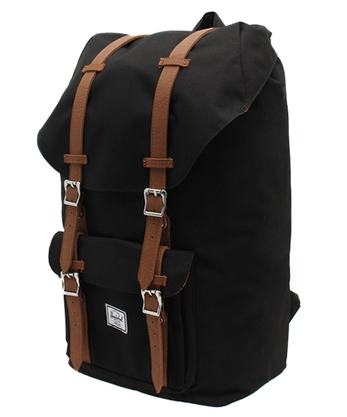 Herschel Supply（ハーシェルサプライ）の「HERSCHEL LITTLEAMERICA BP（バックパック/リュック・レディース・ブラック・ONE SIZE）」の3枚目の写真