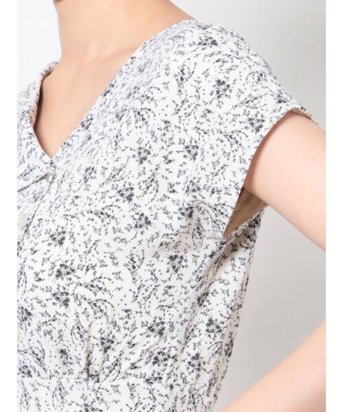 LAGUNAMOON（ラグナムーン）の「フラワーアシンメトリーカラーワンピース（ワンピース・レディース・ホワイト/ミント/ブラック・MEDIUM/SMALL）」の20枚目の写真