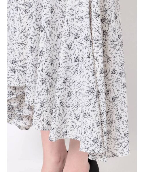 LAGUNAMOON（ラグナムーン）の「フラワーアシンメトリーカラーワンピース（ワンピース・レディース・ホワイト/ミント/ブラック・MEDIUM/SMALL）」の21枚目の写真