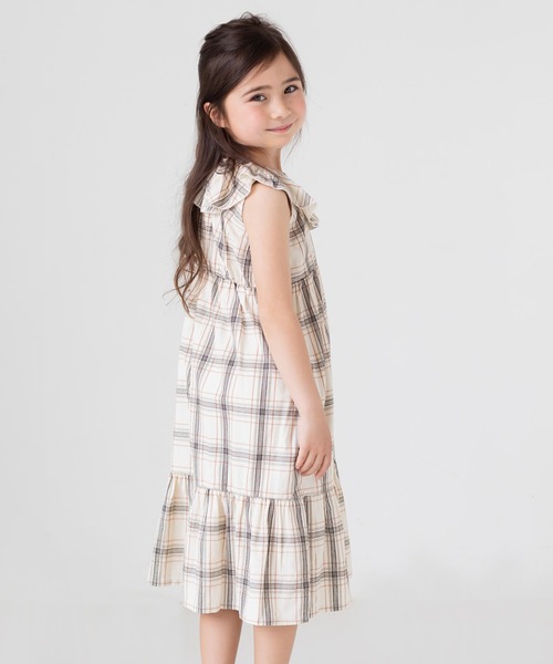ファミリア花柄リボン襟ノースリワンピース 130 ファミリア花柄リボン襟ノースリワンピース 130 ERUKEI/S33244