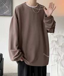 【FVLMEN】onepoint logo longsleeve tee/ワンポイント ロゴ ロングスリーブ T