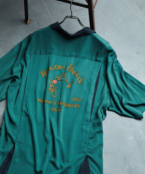 FREAK'S STORE（フリークスストア）の「FREAK'S STORE/フリークスストア VINTAGE ボーリングシャツ/オープンカラーシャツ（シャツ/ブラウス・メンズ・ブラック/オフホワイト/グリーン/マスタード/ブラック系その他/レオパード・SMALL/MEDIUM/LARGE）」の17枚目の写真