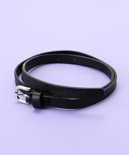 LOVETOXIC（ラブトキシック）の「合皮細ベルト（ベルト・キッズ・ブラック/グリーン/ホワイト/ピンク・FREE）」の3枚目の写真