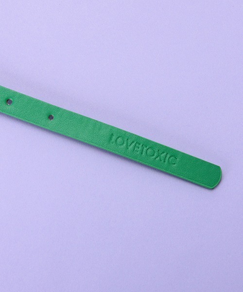 LOVETOXIC（ラブトキシック）の「合皮細ベルト（ベルト・キッズ・ブラック/グリーン/ホワイト/ピンク・FREE）」の6枚目の写真