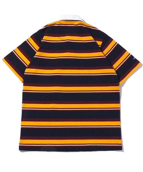 WEB限定 BARBARIAN/バーバリアン M.BORDER SS RUGBY SHIRTS/マルチ