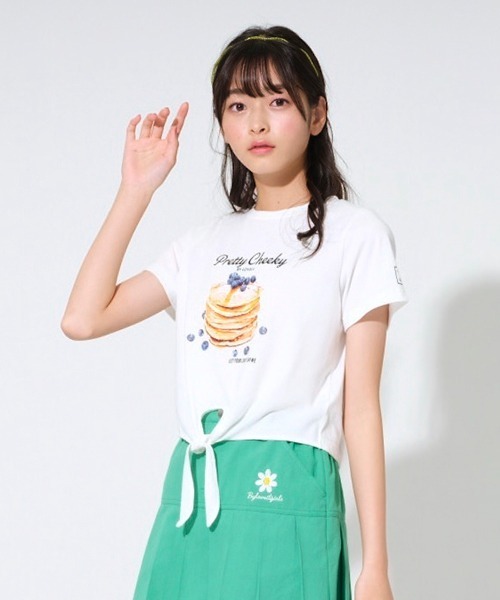 セール パンケーキ裾結び半袖tシャツ Tシャツ カットソー By Loveit バイラビット のファッション通販 Zozotown