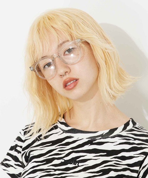 X-girl(エックスガール)の「WELLINGTON SUNGLASSES(サングラス・レディース・ブラウン/クリア・ONE SIZE)」の1枚目の写真