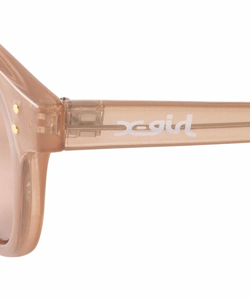 X-girl(エックスガール)の「WELLINGTON SUNGLASSES(サングラス・レディース・ブラウン/クリア・ONE SIZE)」の4枚目の写真