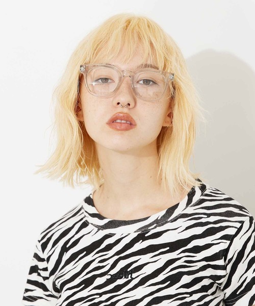 X-girl(エックスガール)の「WELLINGTON SUNGLASSES(サングラス・レディース・ブラウン/クリア・ONE SIZE)」の6枚目の写真