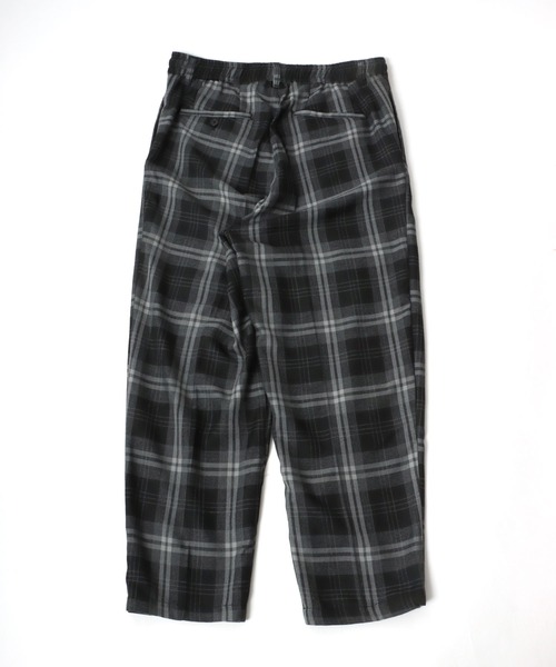 Salong hameu(サロン ハミュー)の「TRワイドスラックスパンツ メンズ レディース/センタープレスバギーパンツ/無地・チェック柄(スラックス・メンズ・ブラック/ホワイト系その他/ベージュ系その他/ブラウン系その他/グレー系その他/ブラック系その他/グレー系その他2・L/M)」の13枚目の写真
