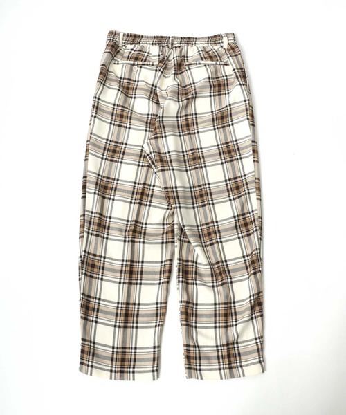 Salong hameu(サロン ハミュー)の「TRワイドスラックスパンツ メンズ レディース/センタープレスバギーパンツ/無地・チェック柄(スラックス・メンズ・ブラック/ホワイト系その他/ベージュ系その他/ブラウン系その他/グレー系その他/ブラック系その他/グレー系その他2・L/M)」の9枚目の写真