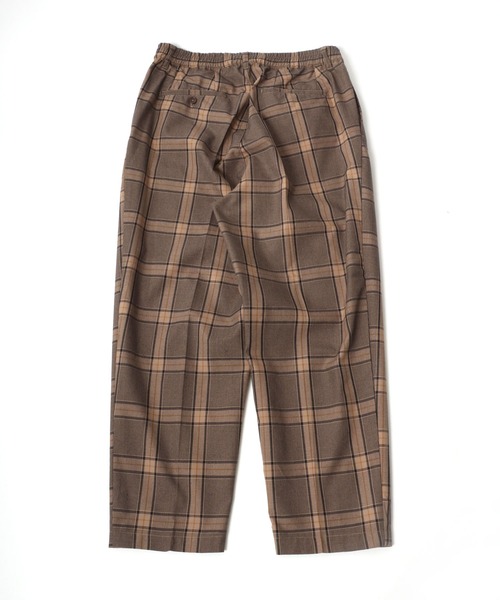 Salong hameu(サロン ハミュー)の「TRワイドスラックスパンツ メンズ レディース/センタープレスバギーパンツ/無地・チェック柄(スラックス・メンズ・ブラック/ホワイト系その他/ベージュ系その他/ブラウン系その他/グレー系その他/ブラック系その他/グレー系その他2・L/M)」の19枚目の写真