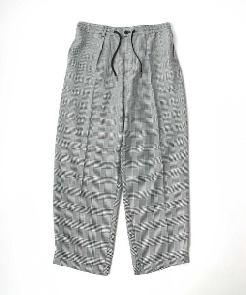 Salong hameu(サロン ハミュー)の「TRワイドスラックスパンツ メンズ レディース/センタープレスバギーパンツ/無地・チェック柄(スラックス・メンズ・ブラック/ホワイト系その他/ベージュ系その他/ブラウン系その他/グレー系その他/ブラック系その他/グレー系その他2・L/M)」の14枚目の写真