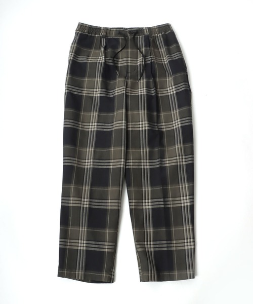 Salong hameu(サロン ハミュー)の「TRワイドスラックスパンツ メンズ レディース/センタープレスバギーパンツ/無地・チェック柄(スラックス・メンズ・ブラック/ホワイト系その他/ベージュ系その他/ブラウン系その他/グレー系その他/ブラック系その他/グレー系その他2・L/M)」の16枚目の写真