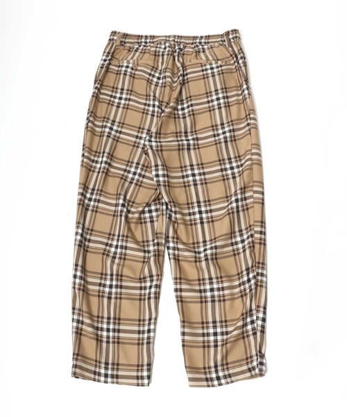 Salong hameu(サロン ハミュー)の「TRワイドスラックスパンツ メンズ レディース/センタープレスバギーパンツ/無地・チェック柄(スラックス・メンズ・ブラック/ホワイト系その他/ベージュ系その他/ブラウン系その他/グレー系その他/ブラック系その他/グレー系その他2・L/M)」の20枚目の写真