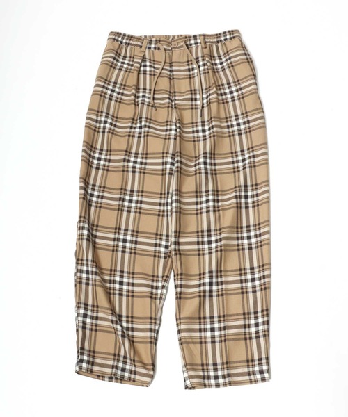 Salong hameu(サロン ハミュー)の「TRワイドスラックスパンツ メンズ レディース/センタープレスバギーパンツ/無地・チェック柄(スラックス・メンズ・ブラック/ホワイト系その他/ベージュ系その他/ブラウン系その他/グレー系その他/ブラック系その他/グレー系その他2・L/M)」の21枚目の写真