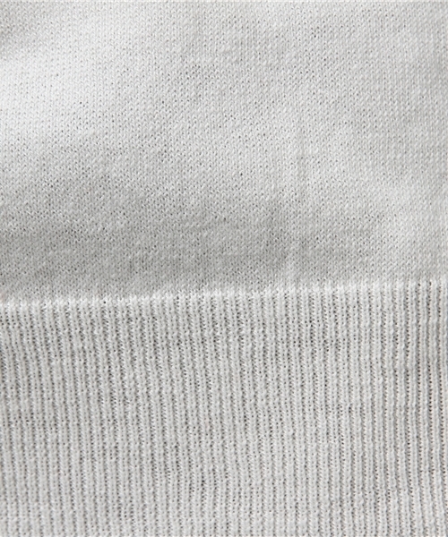 mystic（ミスティック）の「シルク混半袖ハイネックプルオー（ニット/セーター・レディース・オフホワイト/グレー/ブラック/ピンク・ﾌﾘ-）」の8枚目の写真