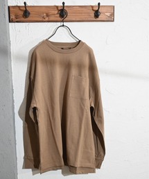 ポケット付きロングTシャツ レディース メンズ