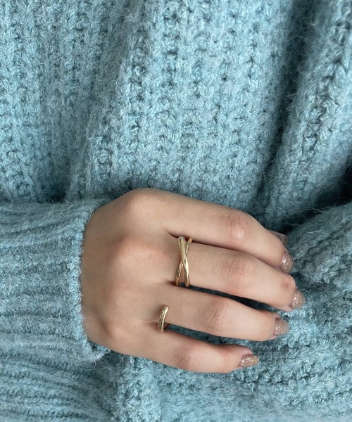 LOWRYS FARM(ローリーズファーム)の「ダブルフィンガーリング 342738(リング・レディース・その他/その他1/その他2/イエロー系その他/オフホワイト・FREE)」の4枚目の写真