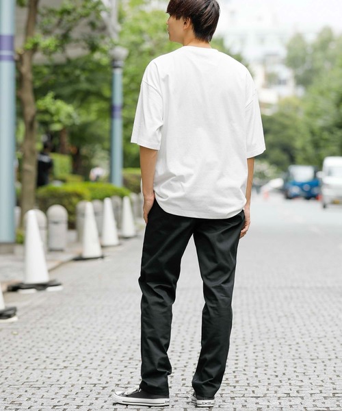 En serio TOKYO(エンソリオトーキョー)の「ワンポイント アーチロゴ ビッグシルエット TEE(Tシャツ/カットソー・メンズ・ホワイト/ブラック/グリーン・LL/M/L)」の8枚目の写真