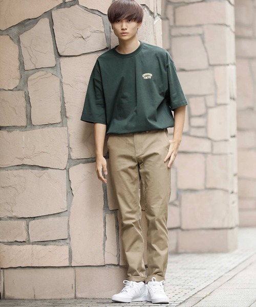 En serio TOKYO(エンソリオトーキョー)の「ワンポイント アーチロゴ ビッグシルエット TEE(Tシャツ/カットソー・メンズ・ホワイト/ブラック/グリーン・LL/M/L)」の9枚目の写真